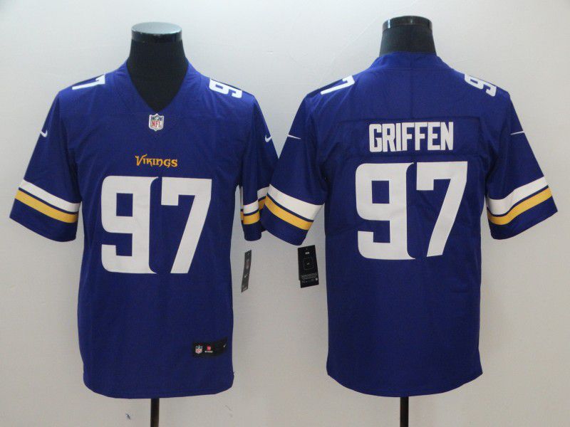 Men Minnesota Vikings #97 Griffen Purple Nike Vapor Untouchable Limited Playe NFL Jerseys->minnesota vikings->NFL Jersey